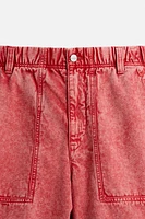 WASHED RELAXED FIT BERMUDA SHORTS