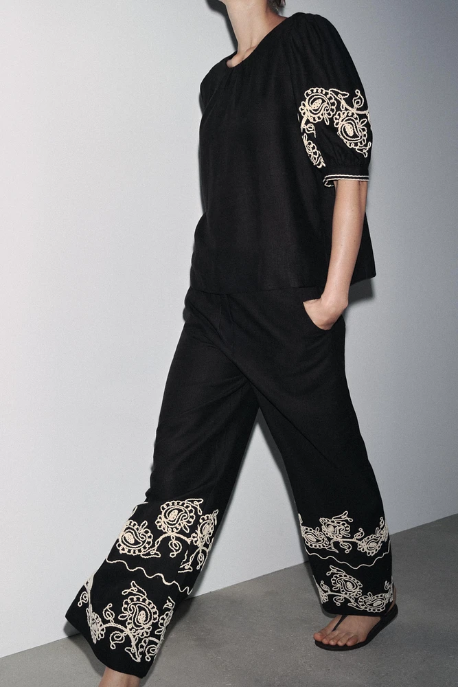 PANTALON CULOTTE BRODÉ ZW COLLECTION
