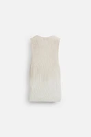T-SHIRT EN MAILLE IMPRIMÉ SPRAY