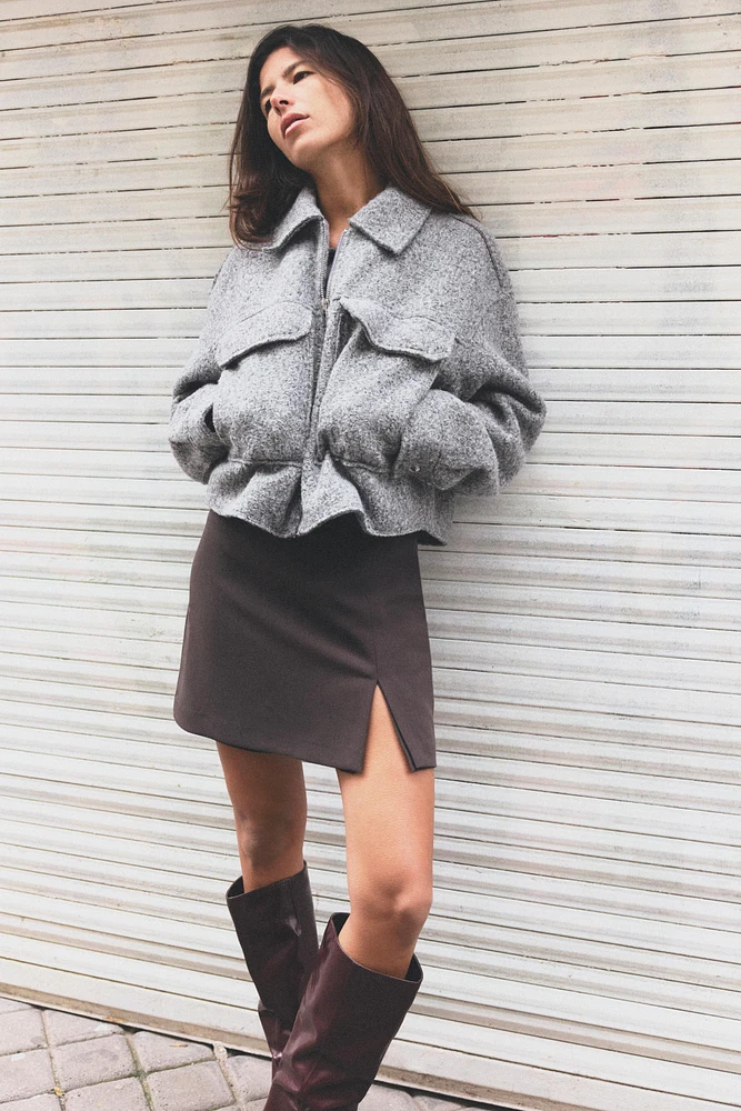 VESTE COURTE BOUCLÉE