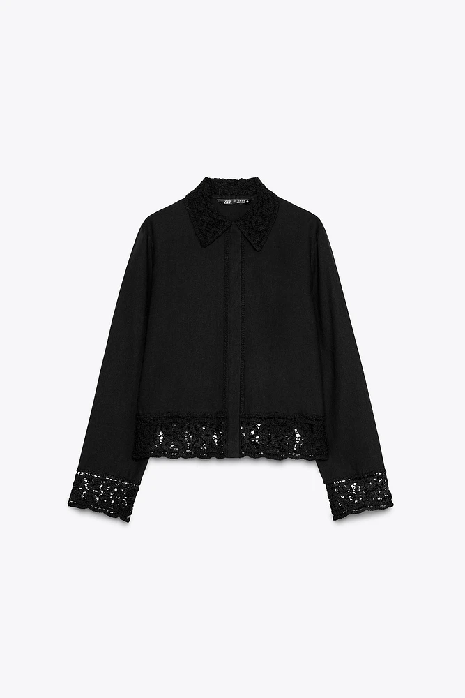 ZW COLLECTION CROCHET SHIRT