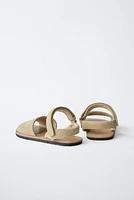 SANDALES EN CUIR