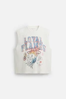 T-SHIRT IMPRIMÉ DÉLAV
