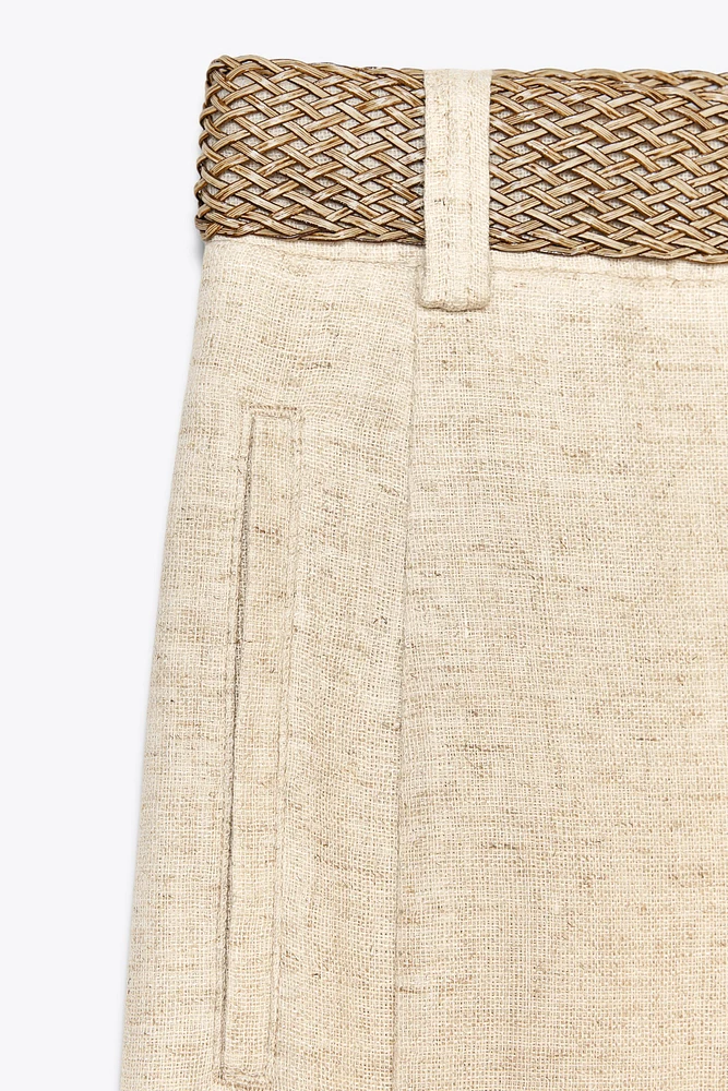 PANTALON RUSTIQUE CEINTURE