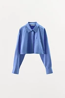 CHEMISE COURTE EN POPELINE