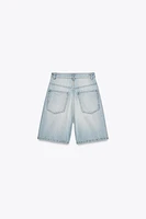 TRF A-LINE MID-RISE DENIM SHORTS