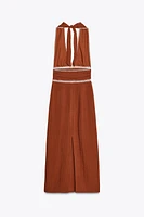 EMBROIDERED MIDI DRESS