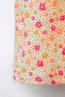 ROBE À BRETELLES ET ÉLASTIQUES FLEURS