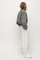 BLOUSON BOMBER DOUX À FINITIONS ÉLASTIQUES