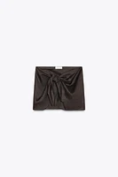 ZW COLLECTION 100% LINEN SHORT SKIRT