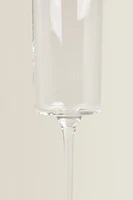 STRAIGHT CRYSTALLINE FLUTE GLASS