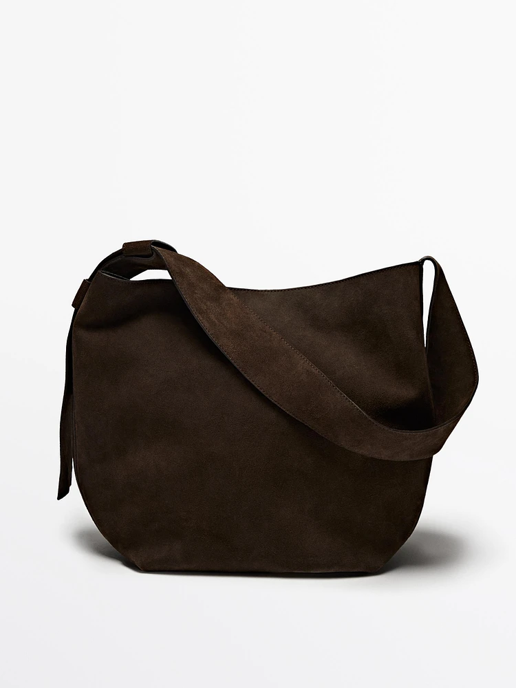 Sac en cuir et croûte de cuir