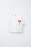 ICE CREAM APPLIQUÉ T-SHIRT