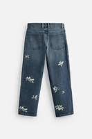 EMBROIDERED RELAXED FIT JEANS