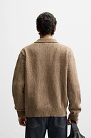 IRREGULAR TEXTURED CARDIGAN