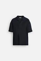 TEXTURED KNIT POLO SHIRT