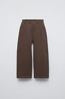 WIDE LEG SEAMED PANTS