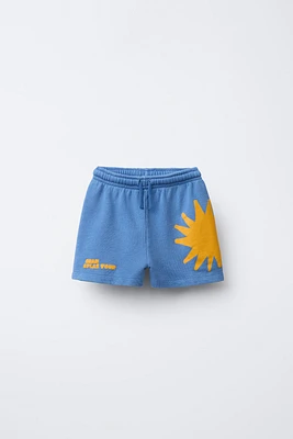 SUN PRINT SHORTS