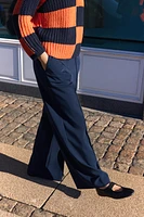 DOUBLE WAIST WIDE LEG PANTS