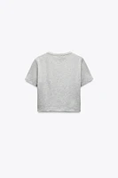 CROPPED STRETCH T-SHIRT