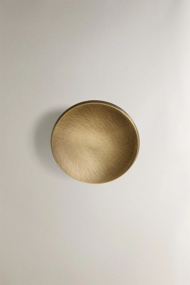 LOT BOUTONS DE PORTE LAITON RONDS (LOT DE 2
