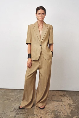 BLAZER AVEC LIN RAYURES ZW COLLECTION