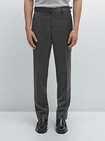 Wool blend smart trousers