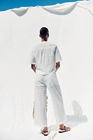 OPENWORK EMBROIDERY CULOTTES