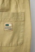 PANTALON EN COTON AVEC ÉLASTIQUES