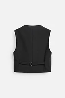 BOXY FIT DRESS VEST