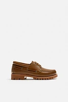 LEATHER BOAT SHOES