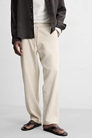 PANTALON EN JACQUARD À RAYURES