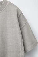 T-SHIRT TEINT EN PIÈCE LOGO BRODÉ