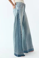 JEAN Z1975 WIDE LEG TAILLE NORMALE CONTRASTE