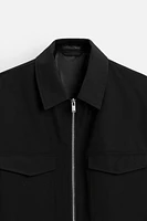 ZIP POCKET OVERSHIRT