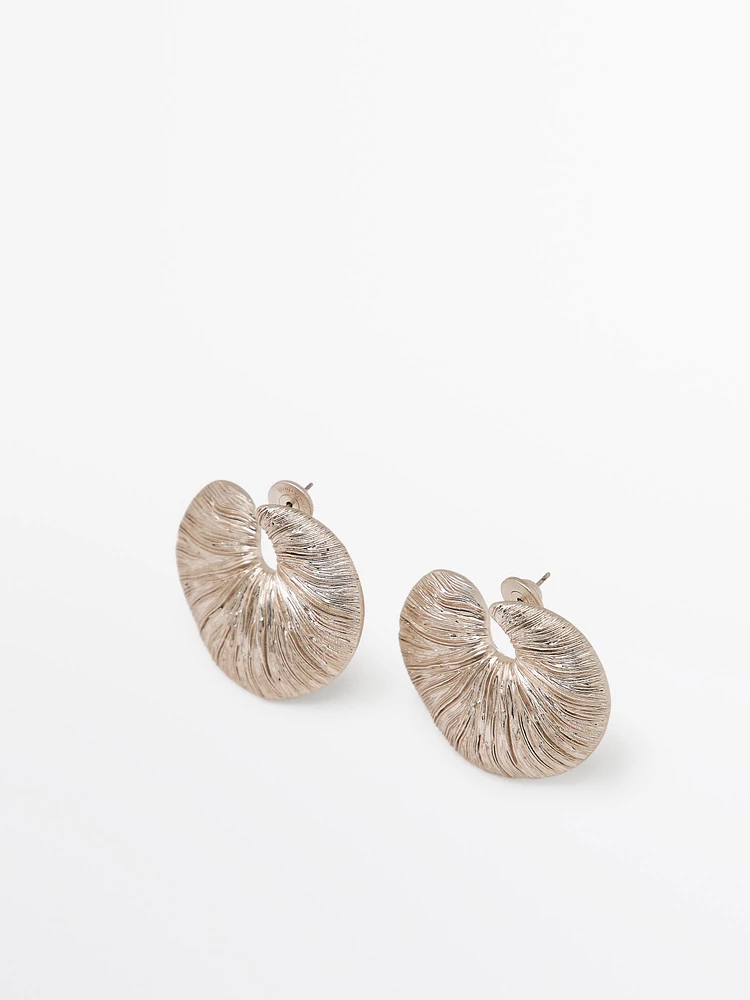 Fossil hoop earrings
