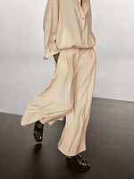 Pantalon palazzo à pinces