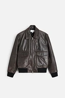 WASHED LEATHER JACKET