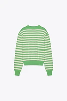 STRIPED KNIT JACKET