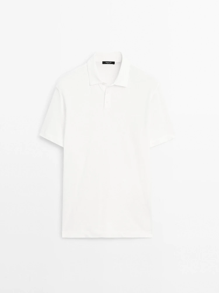 Polo manches courtes lin