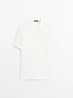 Polo manches courtes lin