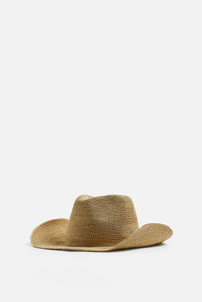 RAFFIA HAT