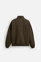 VESTE EN JEAN COL ZIP
