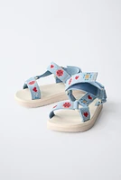 EMBROIDERED SANDALS