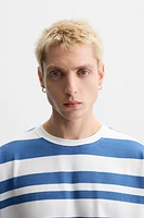 NUMBER STRIPED T-SHIRT