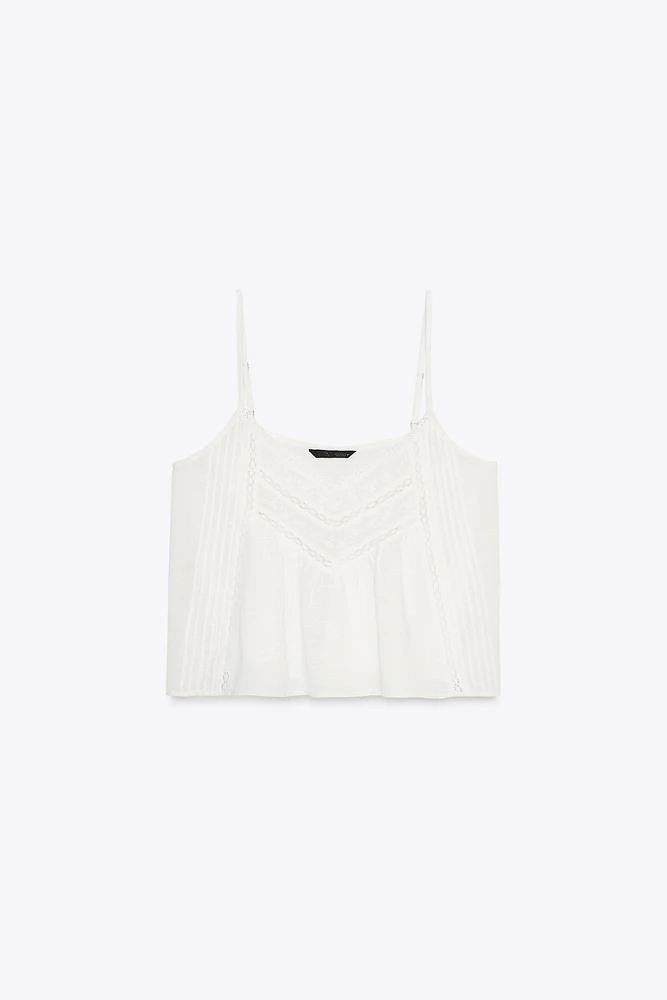 EMBROIDERED COTTON TOP