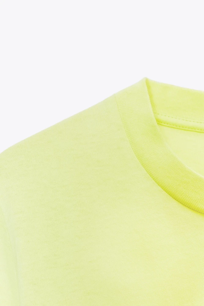 WASHED T-SHIRT WITH TEXT