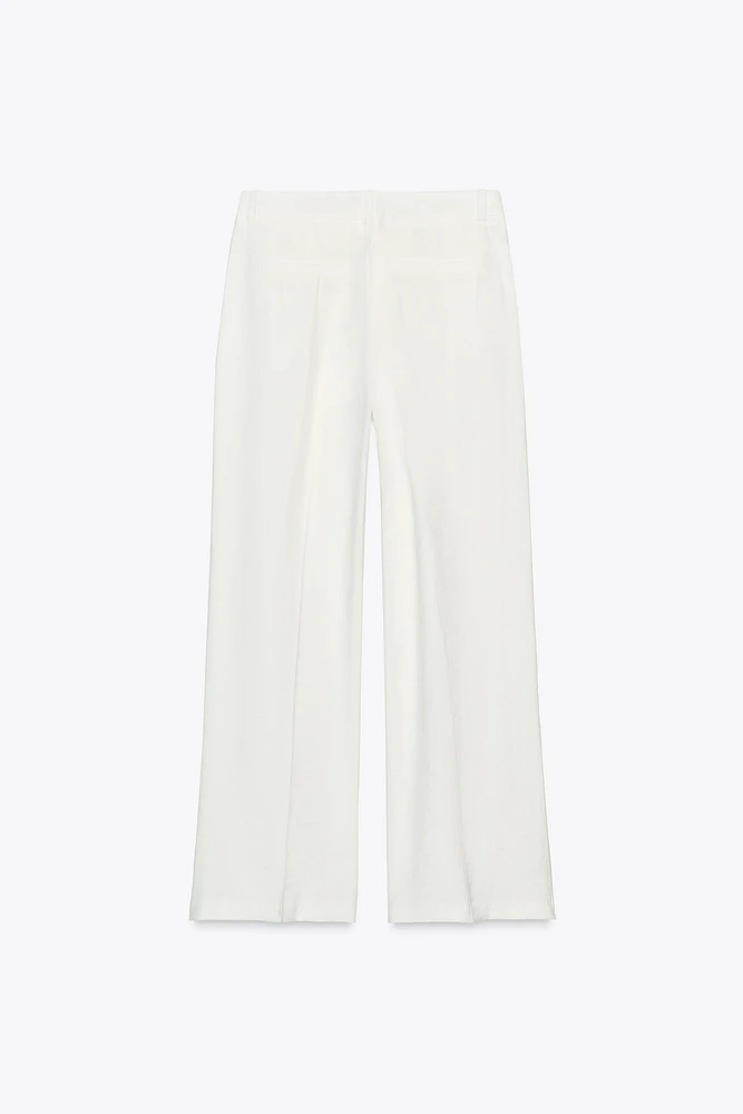 PANTALON LARGE À PINCES