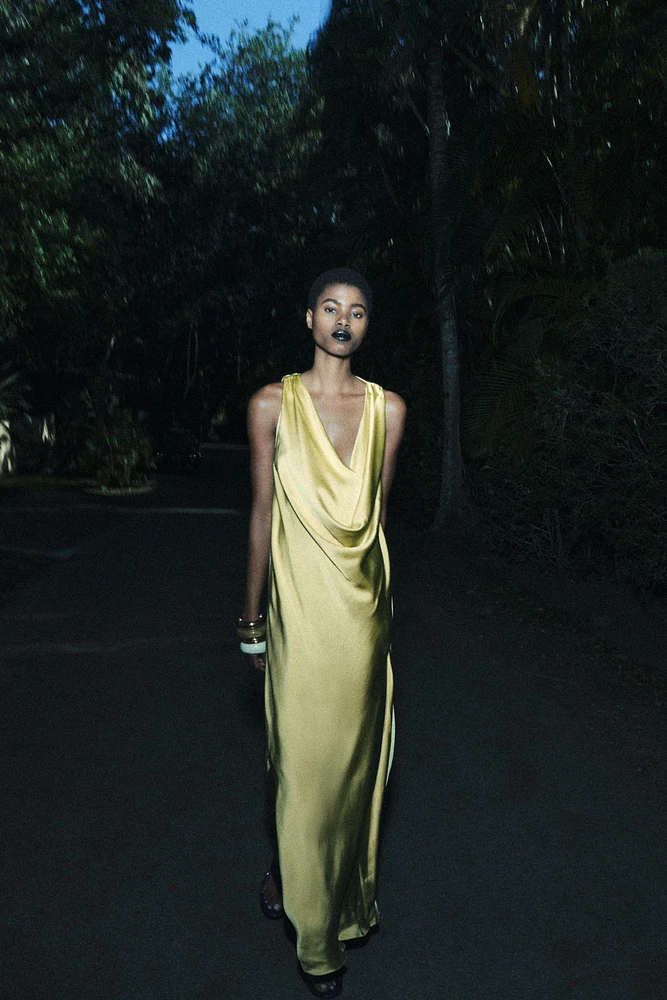 ROBE FLUIDE SATINÉE ZW COLLECTION