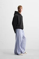 LIMITED EDITION STRIPED POPLIN PANTS